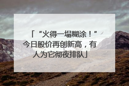 “火得一塌糊涂！”今日股价再创新高，有人为它彻夜排队