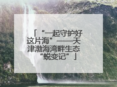 “一起守护好这片海”——天津渤海湾畔生态“蜕变记”