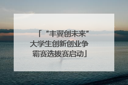 “丰翼创未来”大学生创新创业争霸赛选拔赛启动