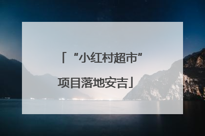 “小红村超市”项目落地安吉