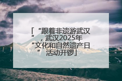 “跟着非遗游武汉”，武汉2025年“文化和自然遗产日” 活动开锣
