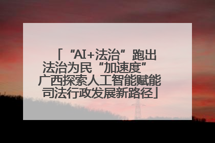 “AI+法治”跑出法治为民“加速度” 广西探索人工智能赋能司法行政发展新路径