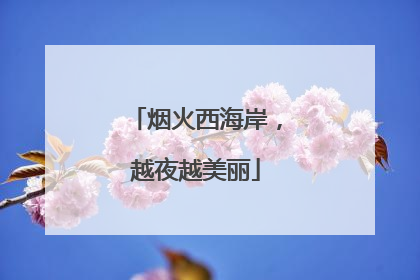 烟火西海岸，越夜越美丽
