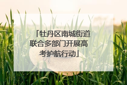 牡丹区南城街道联合多部门开展高考护航行动