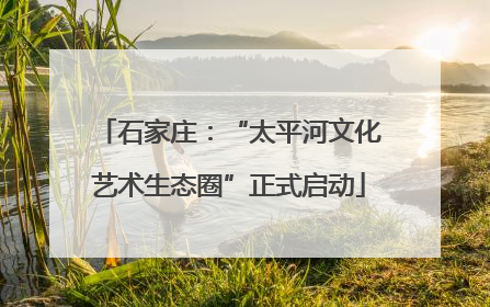 石家庄：“太平河文化艺术生态圈”正式启动
