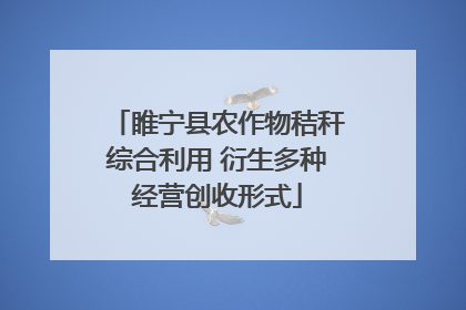 睢宁县农作物秸秆综合利用 衍生多种经营创收形式