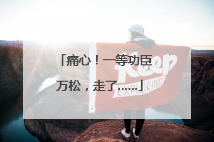 痛心！一等功臣万松，走了……
