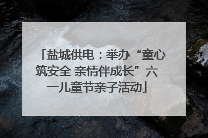 盐城供电：举办“童心筑安全 亲情伴成长”六一儿童节亲子活动