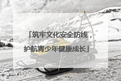 筑牢文化安全防线，护航青少年健康成长