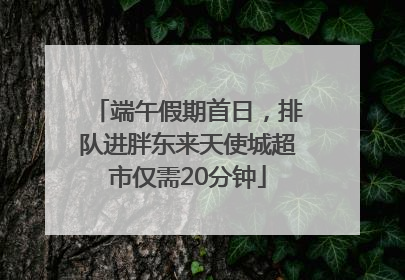 端午假期首日，排队进胖东来天使城超市仅需20分钟