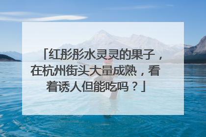 红彤彤水灵灵的果子，在杭州街头大量成熟，看着诱人但能吃吗？