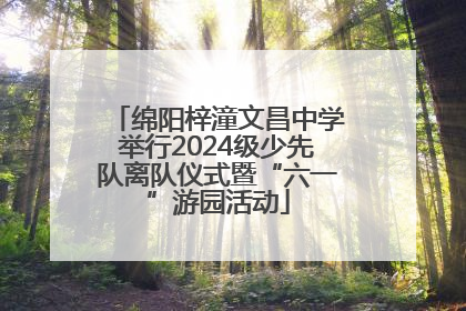 绵阳梓潼文昌中学举行2024级少先队离队仪式暨“六一”游园活动