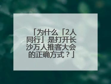为什么「2人同行」是打开长沙万人推客大会的正确方式？