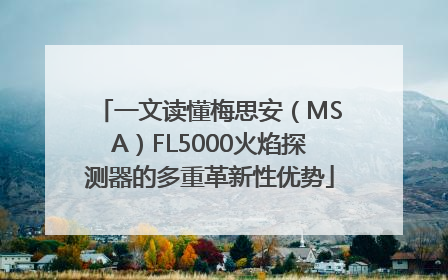 一文读懂梅思安（MSA）FL5000火焰探测器的多重革新性优势