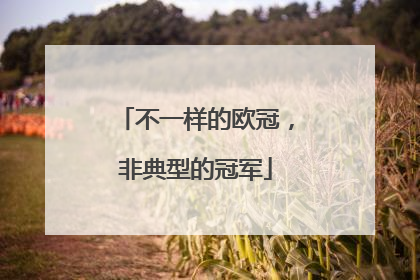 不一样的欧冠，非典型的冠军
