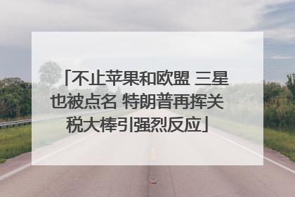 不止苹果和欧盟 三星也被点名 特朗普再挥关税大棒引强烈反应