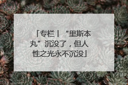 专栏丨“里斯本丸”沉没了，但人性之光永不沉没