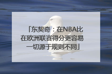 东契奇：在NBA比在欧洲联赛得分更容易 一切源于规则不同