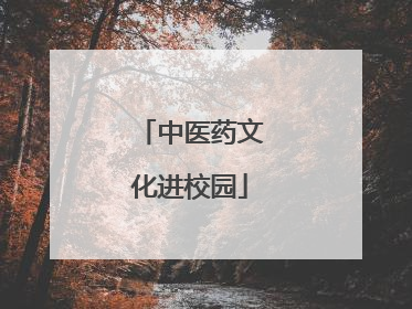 中医药文化进校园