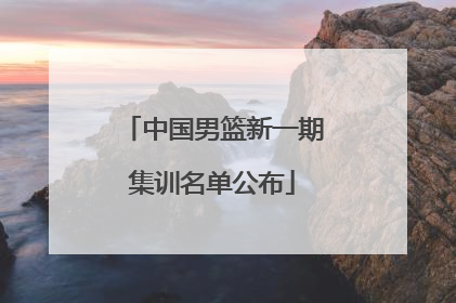 中国男篮新一期集训名单公布
