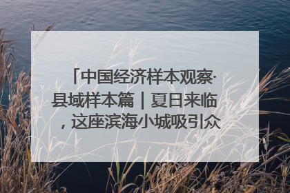 中国经济样本观察·县域样本篇｜夏日来临，这座滨海小城吸引众多年轻人打卡……