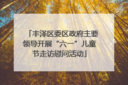 丰泽区委区政府主要领导开展“六一”儿童节走访慰问活动