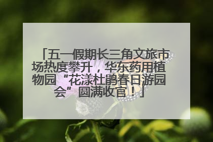 五一假期长三角文旅市场热度攀升，华东药用植物园“花漾杜鹃春日游园会”圆满收官！