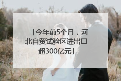 今年前5个月，河北自贸试验区进出口超300亿元