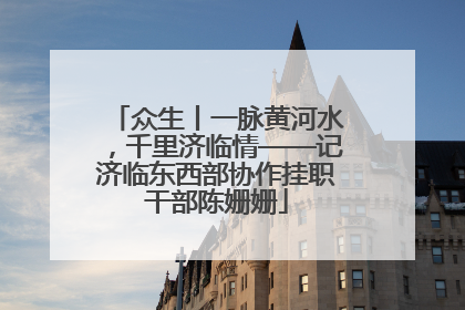 众生丨一脉黄河水，千里济临情——记济临东西部协作挂职干部陈姗姗