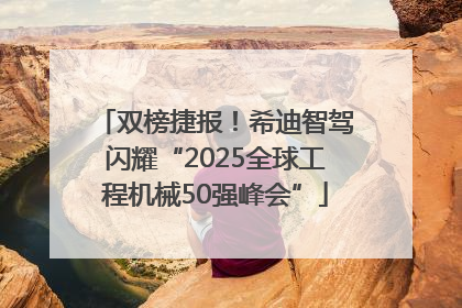 双榜捷报！希迪智驾闪耀“2025全球工程机械50强峰会”