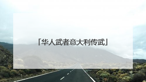 华人武者意大利传武