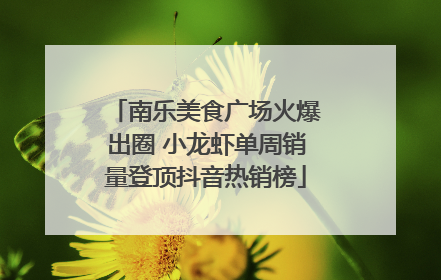 南乐美食广场火爆出圈 小龙虾单周销量登顶抖音热销榜