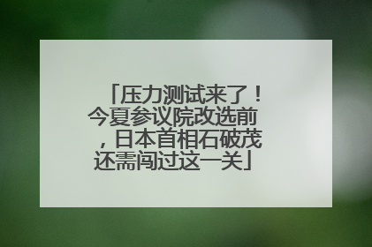 压力测试来了！今夏参议院改选前，日本首相石破茂还需闯过这一关