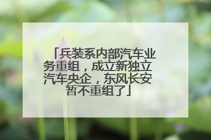 兵装系内部汽车业务重组，成立新独立汽车央企，东风长安暂不重组了