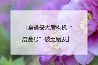 全省最大盾构机“厦金号”破土始发