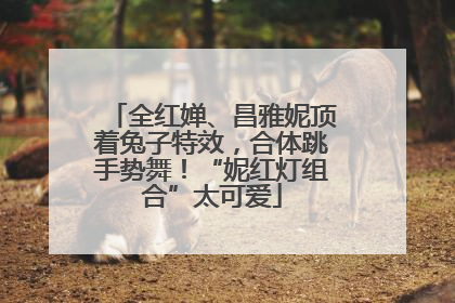 全红婵、昌雅妮顶着兔子特效，合体跳手势舞！“妮红灯组合”太可爱
