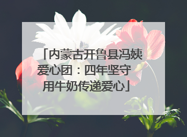 内蒙古开鲁县冯姨爱心团：四年坚守 用牛奶传递爱心