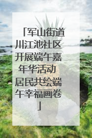 军山街道川江池社区开展端午嘉年华活动 居民共绘端午幸福画卷