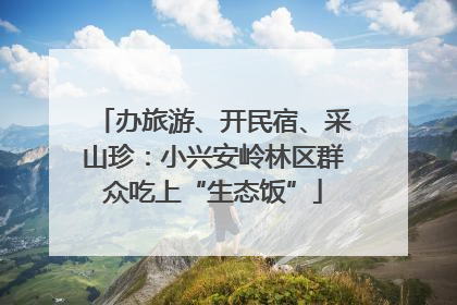 办旅游、开民宿、采山珍：小兴安岭林区群众吃上“生态饭”
