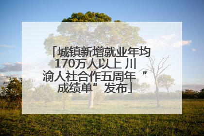 城镇新增就业年均170万人以上 川渝人社合作五周年“成绩单”发布