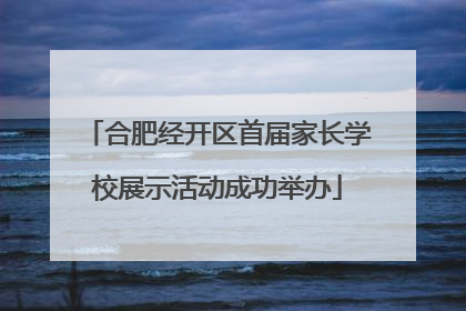 合肥经开区首届家长学校展示活动成功举办