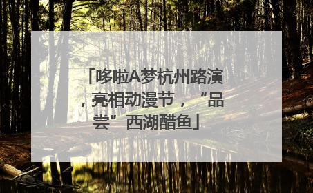 哆啦A梦杭州路演，亮相动漫节，“品尝”西湖醋鱼