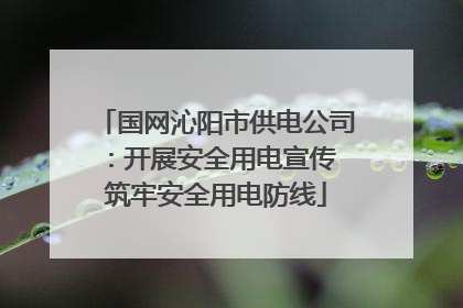 国网沁阳市供电公司：开展安全用电宣传 筑牢安全用电防线