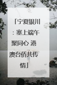 宁夏银川：塞上端午聚同心 港澳台侨共传情