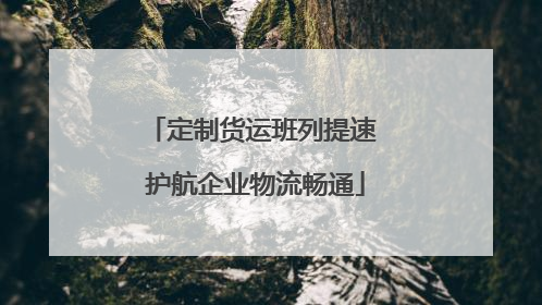 定制货运班列提速 护航企业物流畅通