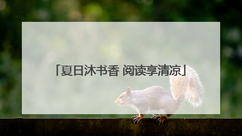 夏日沐书香 阅读享清凉