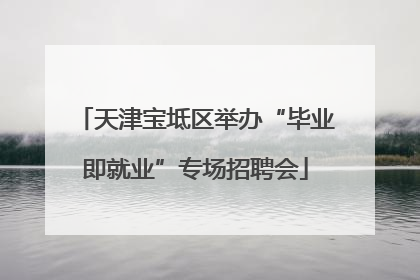 天津宝坻区举办“毕业即就业”专场招聘会