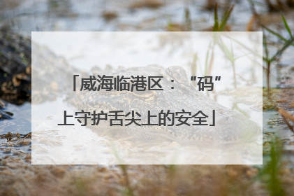 威海临港区：“码”上守护舌尖上的安全