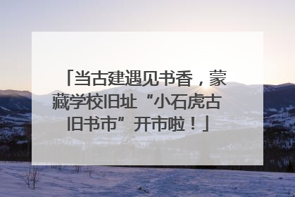 当古建遇见书香，蒙藏学校旧址“小石虎古旧书市”开市啦！