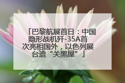 巴黎航展首日：中国隐形战机歼-35A首次亮相国外，以色列展台遭“关黑屋”